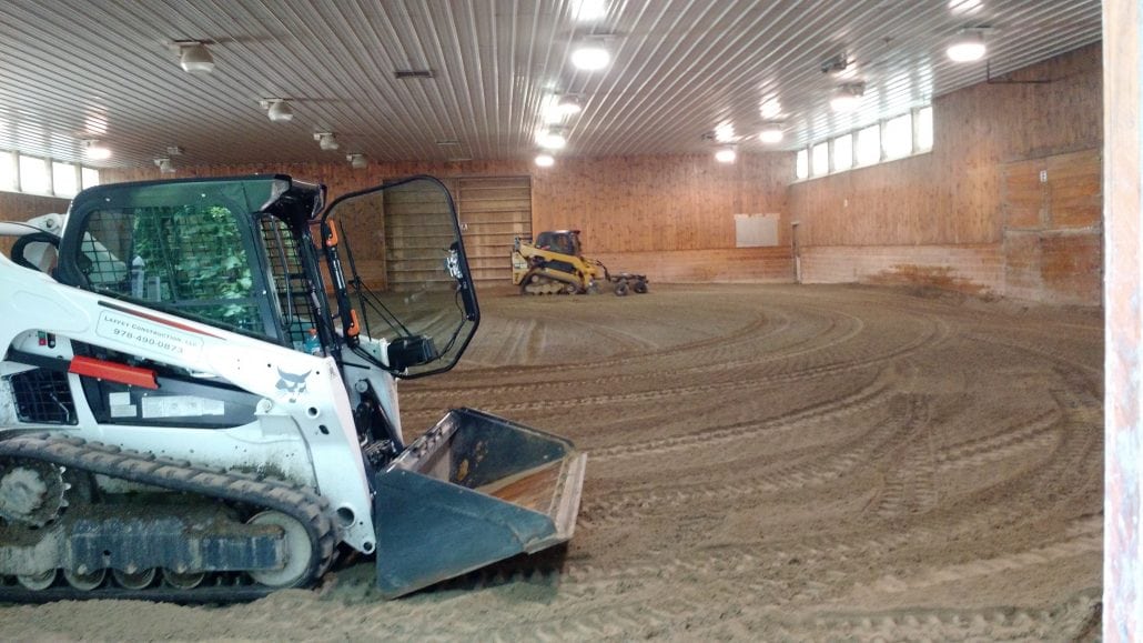 Excavation at a rochester nh horse track
